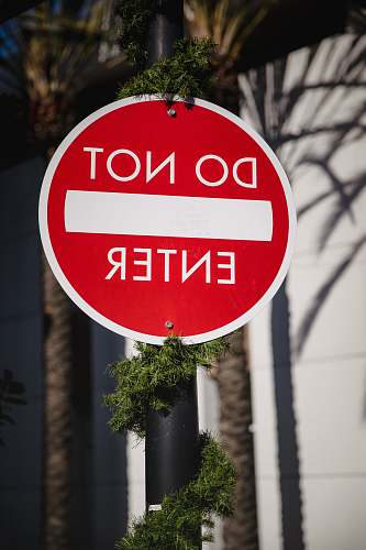 sign do not enter signage symbol